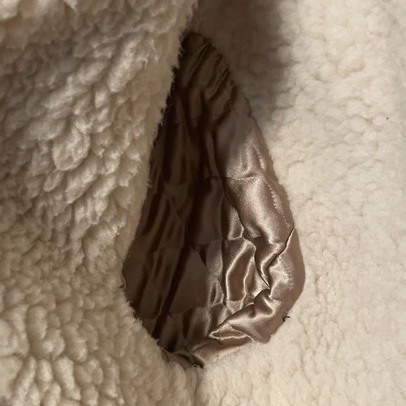 Victoria Leather Vintage 70s 80s Leather Winter Coat Shearling Lined Size 40 (M) - Picture 8 of 14